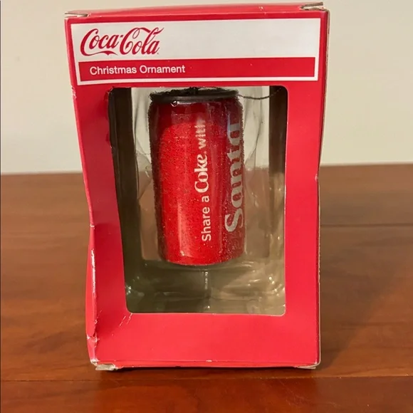 NWT Coca-Cola Share A Coke With Santa Kurt Adler Glitter Holiday Xmas Ornament - Picture 3 of 7